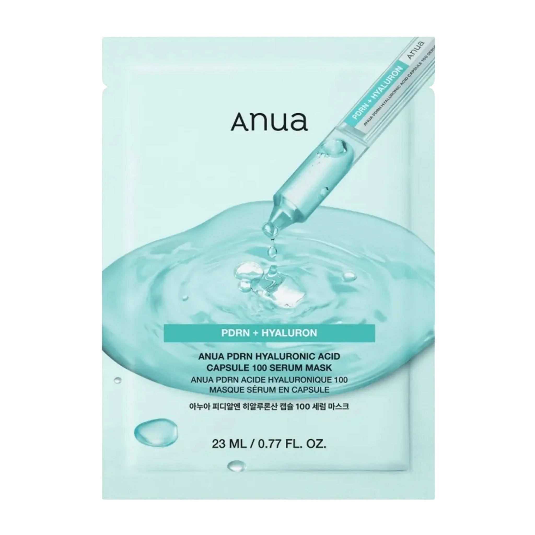 Увлажняющая тканевая маска с ПДРН и гиалуроновой кислотой ANUA PDRN Hyaluronic Acid Serum Mask